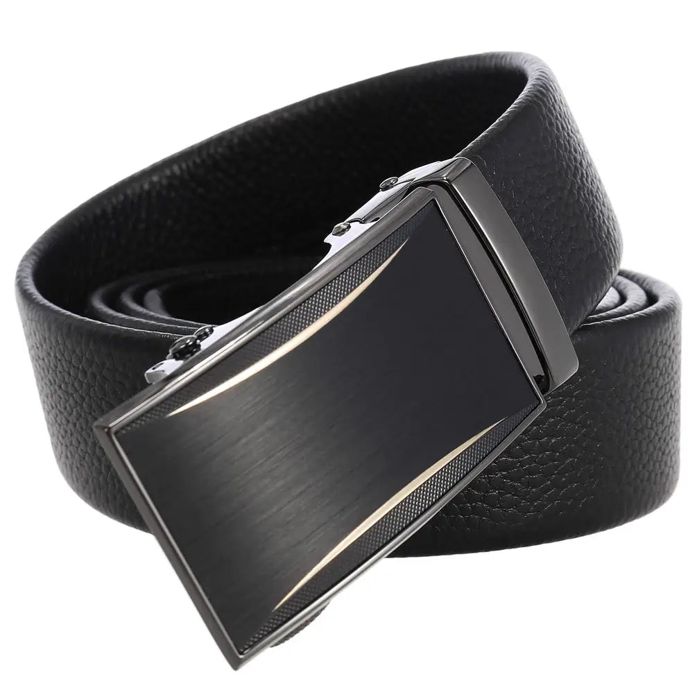 HKM-521491 Durable Automatic Buckle Belt for Men, Casual Design, Style 23003-5
