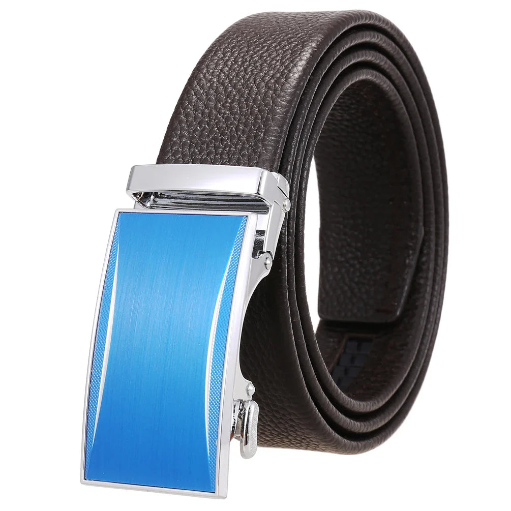 HKM-521491 Durable Automatic Buckle Belt for Men, Casual Design, Style 23003-5