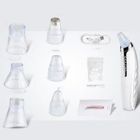 HKM-081555 Net Translucent Blackhead Cupping Instrument with USB Charging - Model XD-5003, Includes 7 Tips and Cleaning Accessories