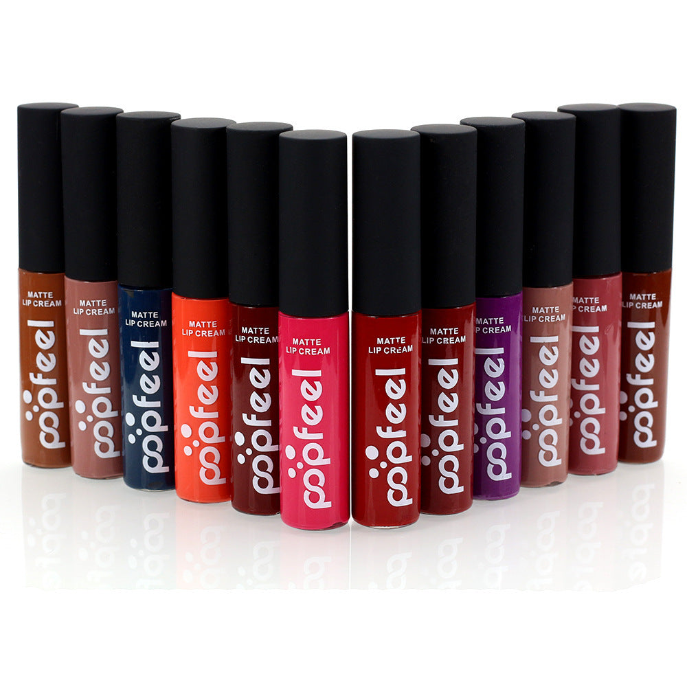 HKM-628371 Matte Liquid Lip Gloss - Long-Lasting Formula in Various Shades