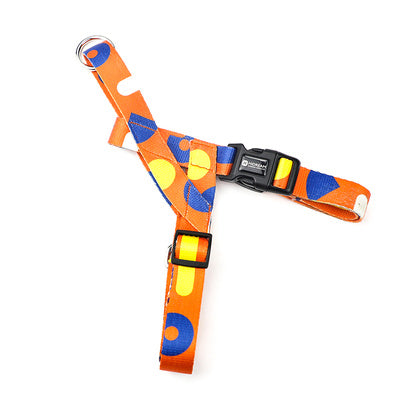 HKM-879955 Durable Nylon Cat Chest Strap with Comfortable Polyester Leash