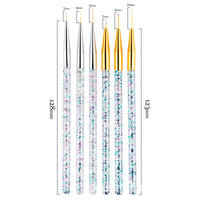 HKM-933011 3-Piece Nail Puller Pen Set for Precise Drawing - Gold & Silver Options