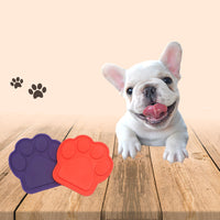 HKM-865107 Silicone Suction Cup Pet Bathing Bowl for Dogs with Paw Pad for Distraction