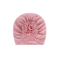 HKM-970067 Bloom Flower Knot Headband for Toddlers - Elastic Infant Turban Beanie Cap, Soft Cotton Blend, Fall & Winter Wear