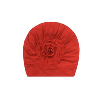 HKM-970067 Bloom Flower Knot Headband for Toddlers - Elastic Infant Turban Beanie Cap, Soft Cotton Blend, Fall & Winter Wear