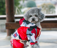 HKM-083027 Winter Dog Fleece Coat - Soft, Warm Cotton Vest for Casual Outdoor Use