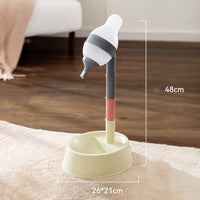 HKM-236435 Height Adjustable Pet Water Dispenser with Detachable Bowl and No Drip Drinking Nozzle