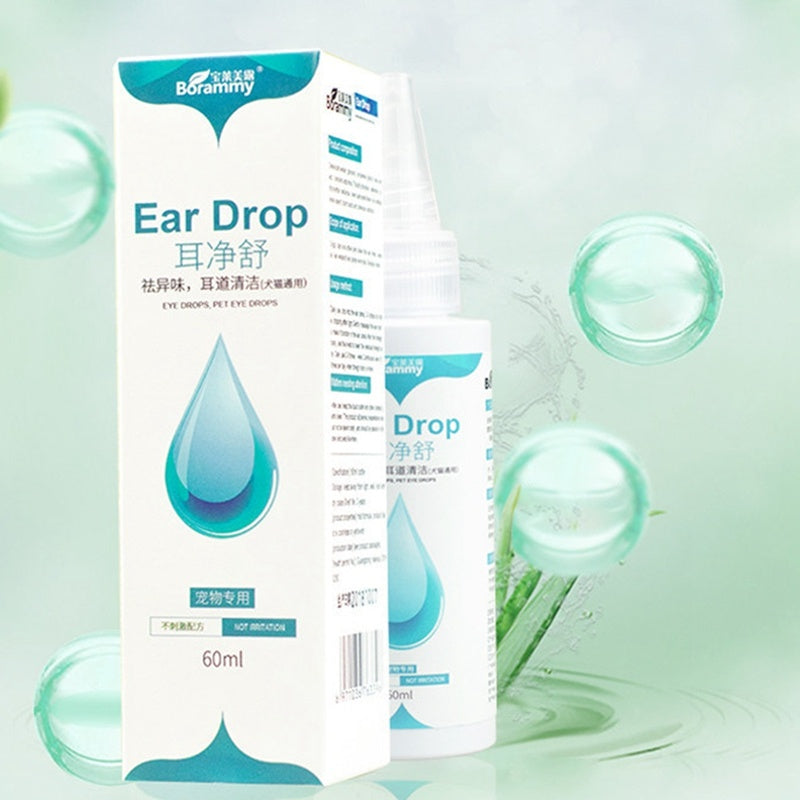 HKM-513939 Pet Ear Cleaning Liquid - 60ml, Effective Ear Wash for General Use, Green Formula