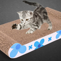 HKM-805651 Cat Paw Scratch Board - Durable Corrugated Paper Biting Toy for Cats, 44cm x 24cm