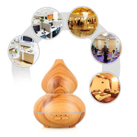 HKM-397907 150ml Ultrasonic Wood Grain Aromatherapy Humidifier for Improved Air Quality and Relaxation