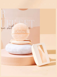 HKM-593299 Base Makeup Companion Puff Set for Adults - Versatile Makeup Application Tools in Yellow