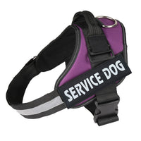 HKM-008723 Reflective Nylon Pet Traction Chest Strap with Adjustable Fit and Stainless Steel Ring