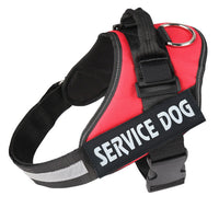 HKM-008723 Reflective Nylon Pet Traction Chest Strap with Adjustable Fit and Stainless Steel Ring