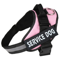 HKM-008723 Reflective Nylon Pet Traction Chest Strap with Adjustable Fit and Stainless Steel Ring