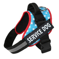 HKM-008723 Reflective Nylon Pet Traction Chest Strap with Adjustable Fit and Stainless Steel Ring