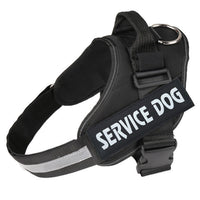 HKM-008723 Reflective Nylon Pet Traction Chest Strap with Adjustable Fit and Stainless Steel Ring