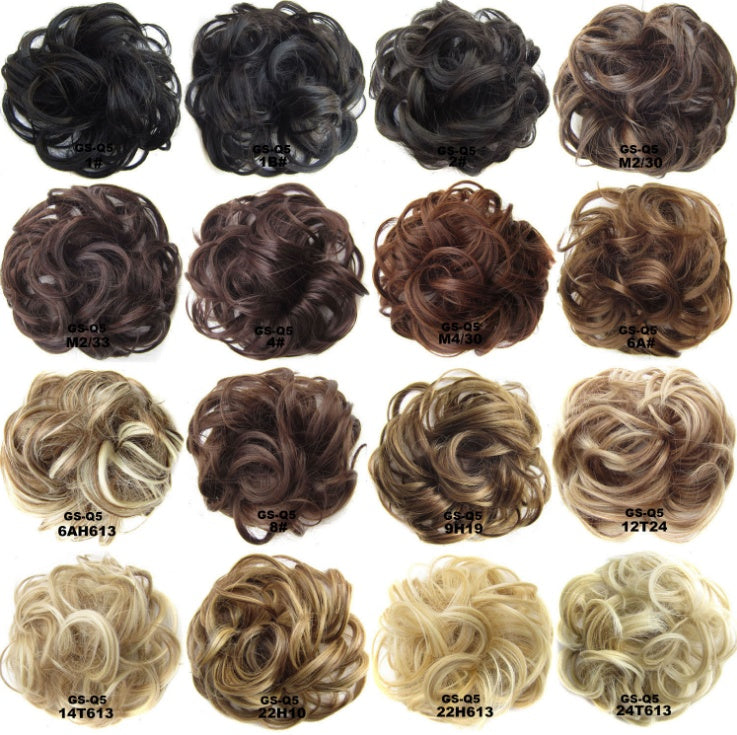 HKM-362131 Vibrant Colorful Hair Rings - 46 Shades for Styling and Accessories