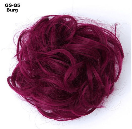 HKM-362131 Vibrant Colorful Hair Rings - 46 Shades for Styling and Accessories