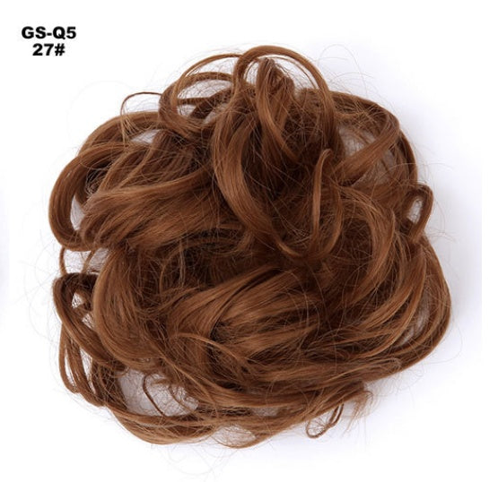 HKM-362131 Vibrant Colorful Hair Rings - 46 Shades for Styling and Accessories