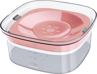 HKM-840915 2L No Spill Dog Water Bowl - Large Capacity Slow Feeder with Anti-Splash Design for Messy Drinkers and Cats