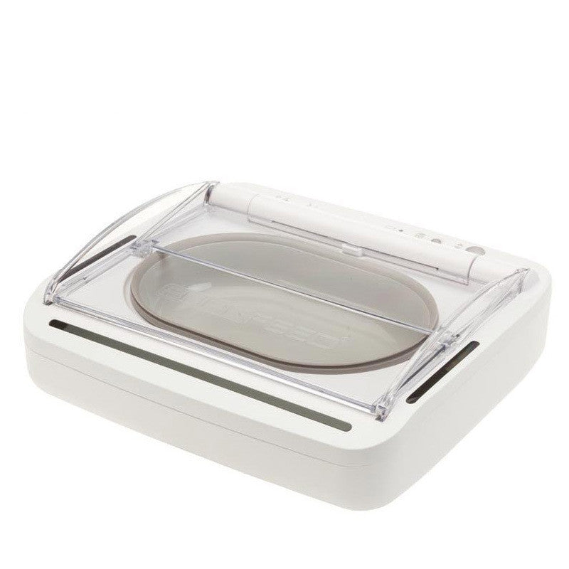 HKM-099411 Automatic Induction Pet Feeder with Stainless Steel Double Bowl for Odor-Free Feeding