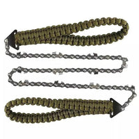 HKM-170579 Braided Survival Pocket Saw with Umbrella Rope for Camping and Outdoor Adventures
