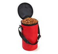 HKM-688083 Waterproof Dog Food Storage Bag with Travel Bowls for Dry Food
