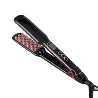 HKM-584659 Tourmaline Ceramic Fluffy Hair Straightener with Temperature Control for Wet and Dry Hair
