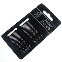 HKM-721427 Elegant Geometric Metal Hairpin with Non-Shedding Red Paint - 5cm Length
