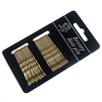 HKM-721427 Elegant Geometric Metal Hairpin with Non-Shedding Red Paint - 5cm Length