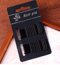 HKM-721427 Elegant Geometric Metal Hairpin with Non-Shedding Red Paint - 5cm Length