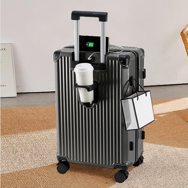 KTX-023891 Emerald Green 20 Inch Small Travel Suitcase Set with Extra Large Wheels - 3 Piece Luggage Set