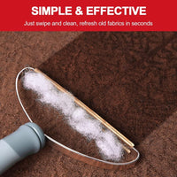 HKM-722899 Pet Hair Removal Tool for Carpets, Upholstery, and Furniture - Heavy-Duty Fuzz Remover with Copper and Stainless Steel Design