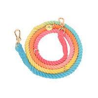 HKM-939731 Stylish Hand-Woven Gradient Color Dog Collar - All Season Cotton Thread Design