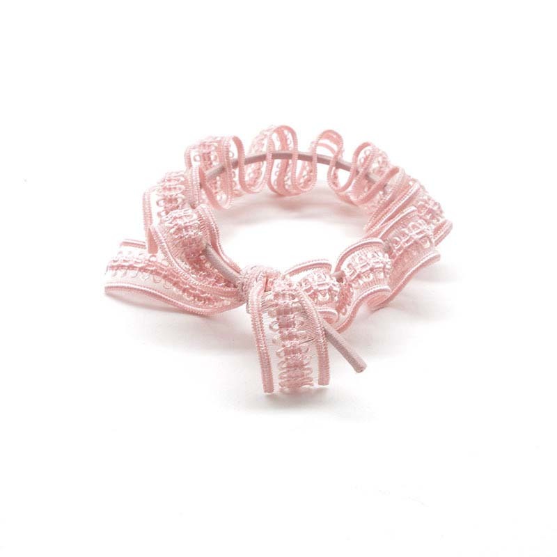 HKM-687507 Lace Knotted Geometric Hair Circle in Multiple Colors for Women