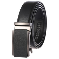 HKM-119379 Automatic Business Ratchet Men Cowhide Leather Belt - Custom Logo Available
