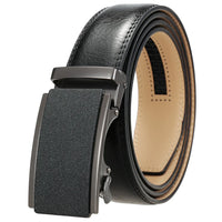 HKM-119379 Automatic Business Ratchet Men Cowhide Leather Belt - Custom Logo Available