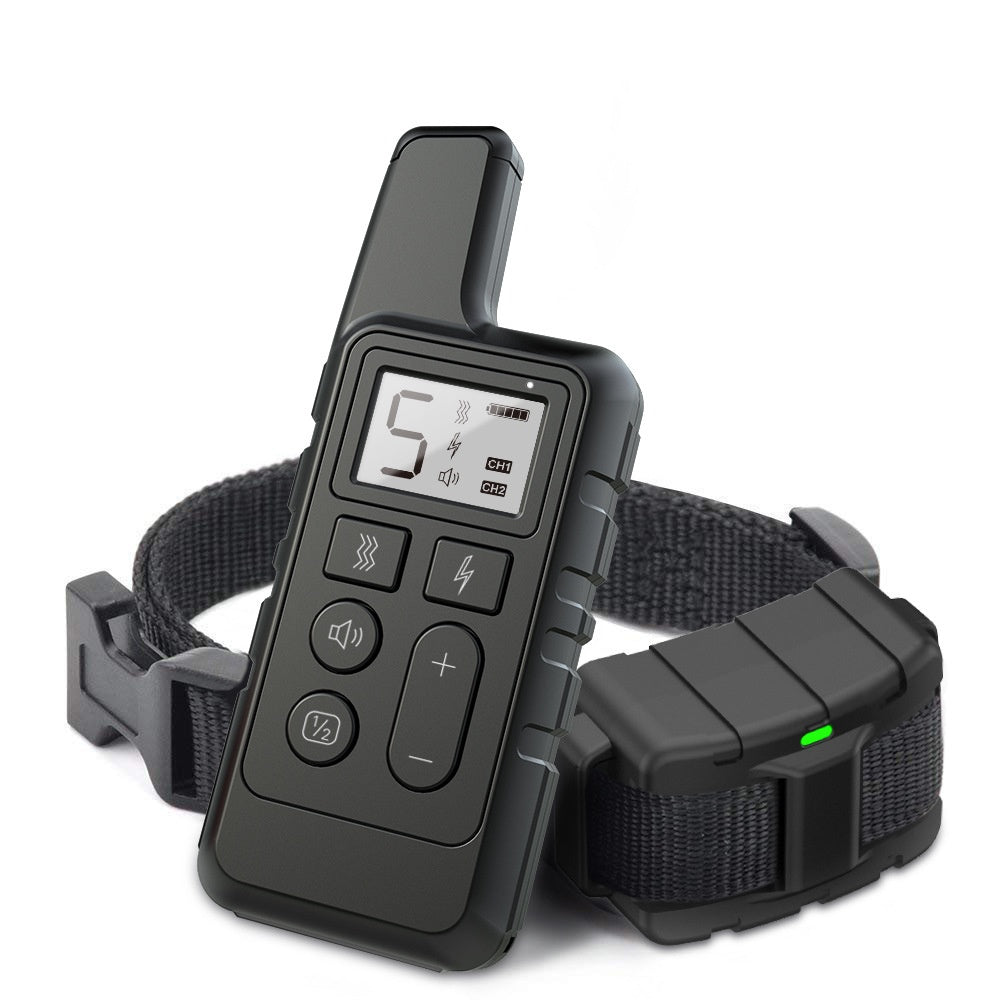 HKM-070483 Rechargeable Dog Training Collar with Adjustable Levels and Waterproof Design