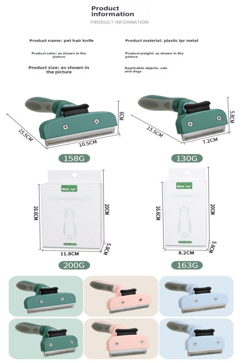 HKM-704787 Pet Hair Trimmer and Shaving Razor with Comb for Cats and Dogs