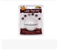 HKM-723027 LED Flashing Rolling Ball Cat Toy - Interactive Pet Play with ABS Material, 6.4cm Diameter, 3 Replaceable Batteries Included