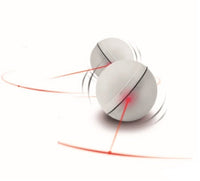HKM-723027 LED Flashing Rolling Ball Cat Toy - Interactive Pet Play with ABS Material, 6.4cm Diameter, 3 Replaceable Batteries Included