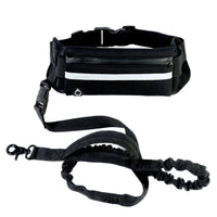 HKM-741971 Reflective Nylon Waist Bag with Traction Rope for Dogs and Cats - Adjustable and Durable