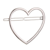 HKM-555283 Elegant Hairpin for Women - Stylish Bangs Side Clip in Gold and Silver Designs, Available in Triangle and Round Shapes
