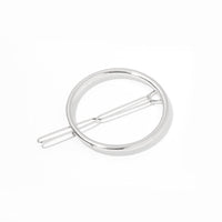 HKM-555283 Elegant Hairpin for Women - Stylish Bangs Side Clip in Gold and Silver Designs, Available in Triangle and Round Shapes