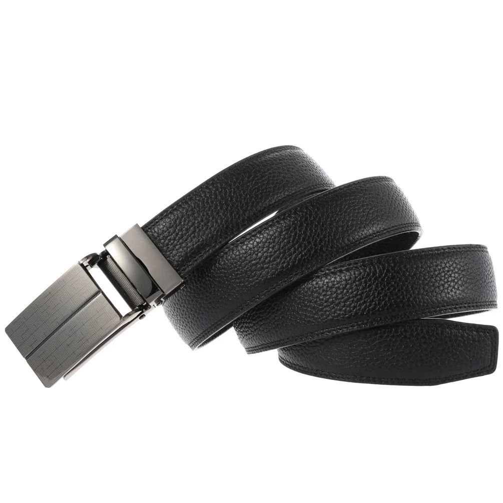 HKM-462867 Automatic Genuine Leather Business Man Belt - Model LY33-1765-5
