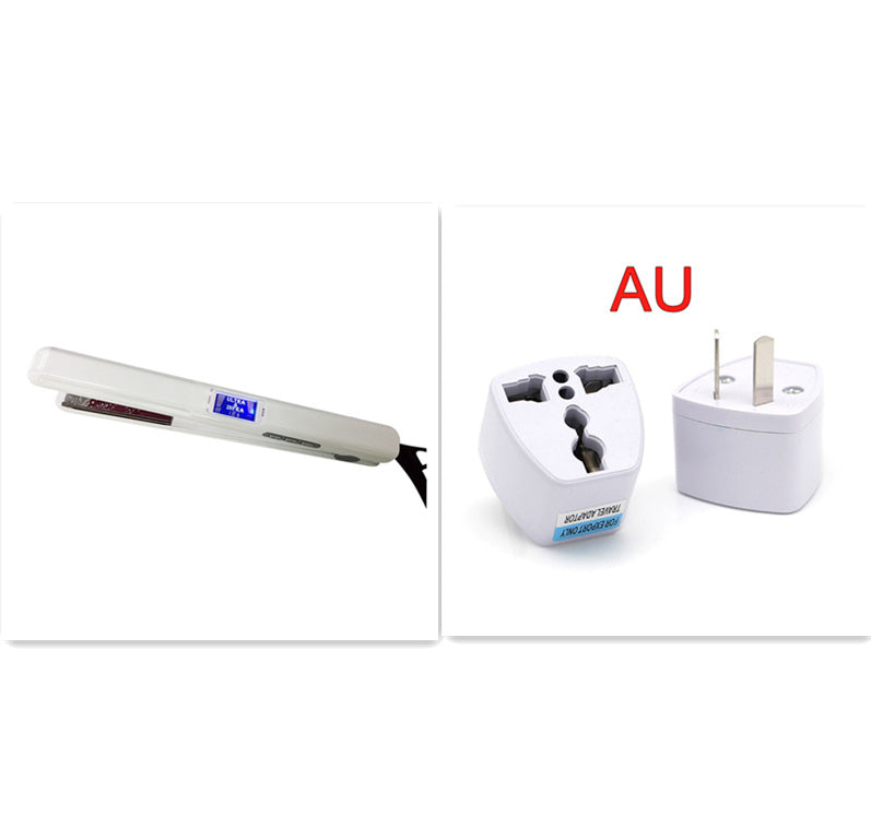 HKM-516755 Alloy Hair Straightener with Adjustable Temperature Control for Wet and Dry Hair, 40-80°C, 1-2 Minutes Styling Time, 360-Degree Rotating Cord