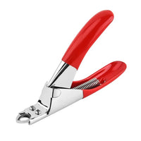 HKM-703635 Professional Stainless Steel Dog Nail Clippers with Safety Stop - Straight Edge Nail Trimmers for Easy Grooming