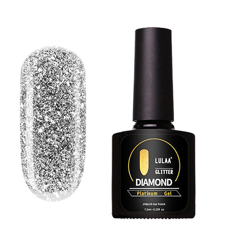 HKM-138259 Platinum Nail Polish Adhesive - 7.5ml Soft & Shiny Formula for Nail Art Applications