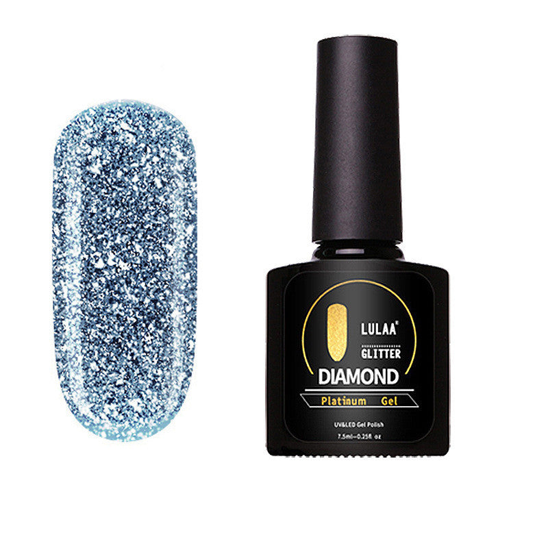 HKM-138259 Platinum Nail Polish Adhesive - 7.5ml Soft & Shiny Formula for Nail Art Applications