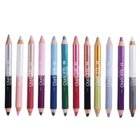 HKM-540115 12 Colors Waterproof Double-Headed Liquid Eyeliner Set - Smudge-Proof, Long-Lasting Formula